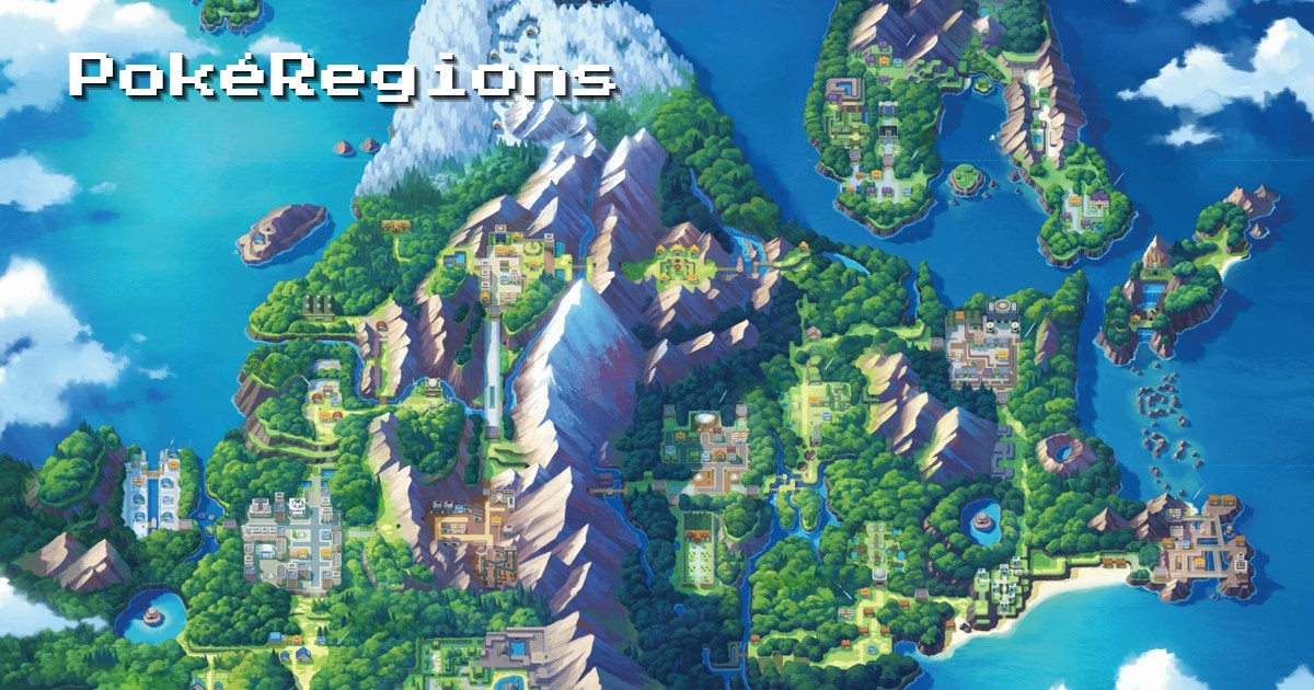 PokéRegions - Interactive 3D Pokémon Region Maps